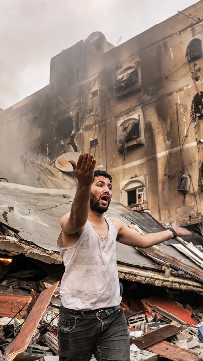 Gaza ligt compleet in puin.