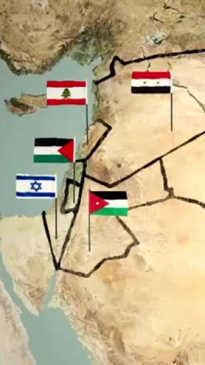 een kaart van het Midden-Oosten