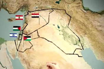 een kaart van het Midden-Oosten