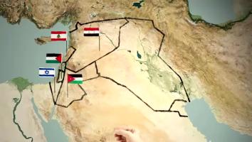 een kaart van het Midden-Oosten