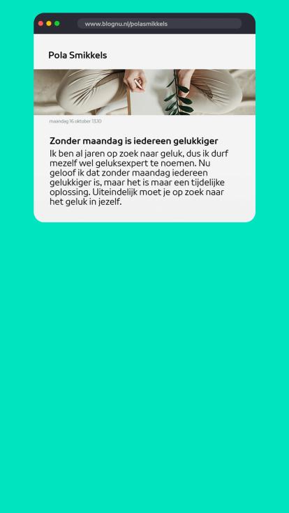 een blogpost van Pola Smikkels