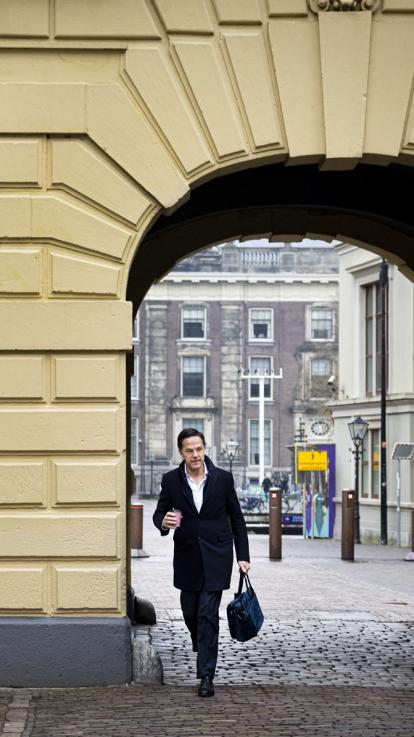 Mark Rutte op het Binnenhof