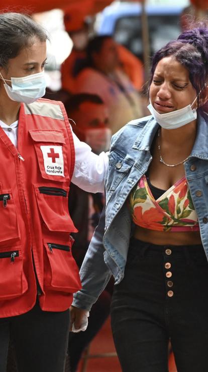 Rode Kruis-medewerkers bieden steun 