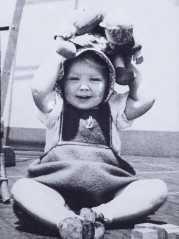 prinses Beatrix als peuter