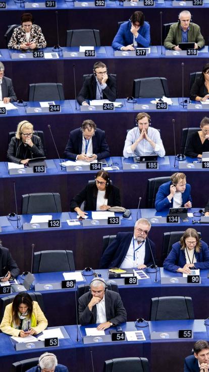 Europarlementariërs in het Europees Parlement