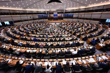 het Europees Parlement in Brussel