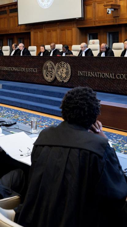 een rechtszaak bij het Internationaal Gerechtshof