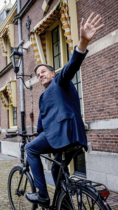 Rutte uitzwaaien