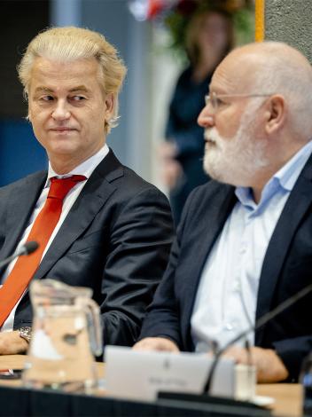 Wilders en Timmermans in gesprek