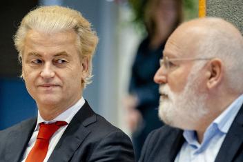 Wilders en Timmermans in gesprek
