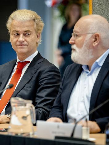 Wilders en Timmermans in gesprek