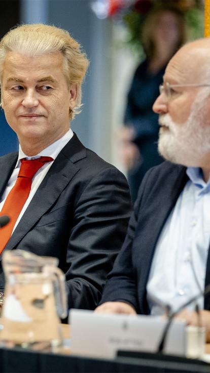 Wilders en Timmermans in gesprek