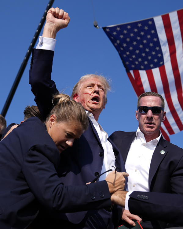 Foto aanslag Donald Trump