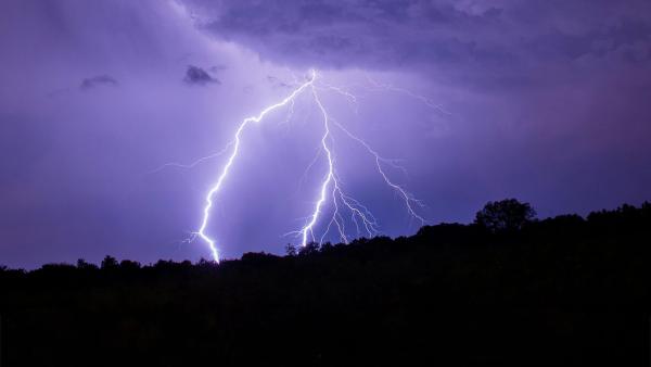 Bliksemflits in de nacht