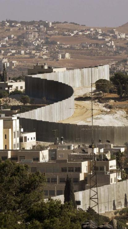 Een deel van de muur die Bethlehem en Har Homar scheidt