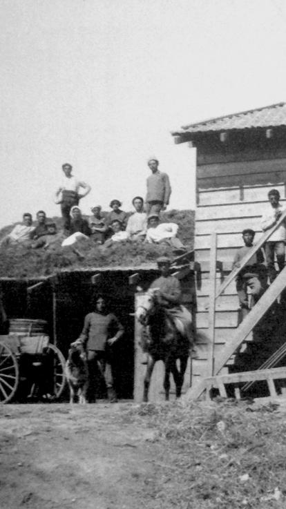 Joodse migranten in een gestichte gemeenschap in Palestina in de 19e eeuw