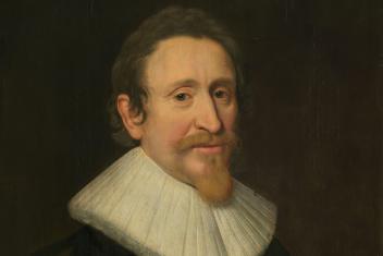 een portret van Hugo de Groot