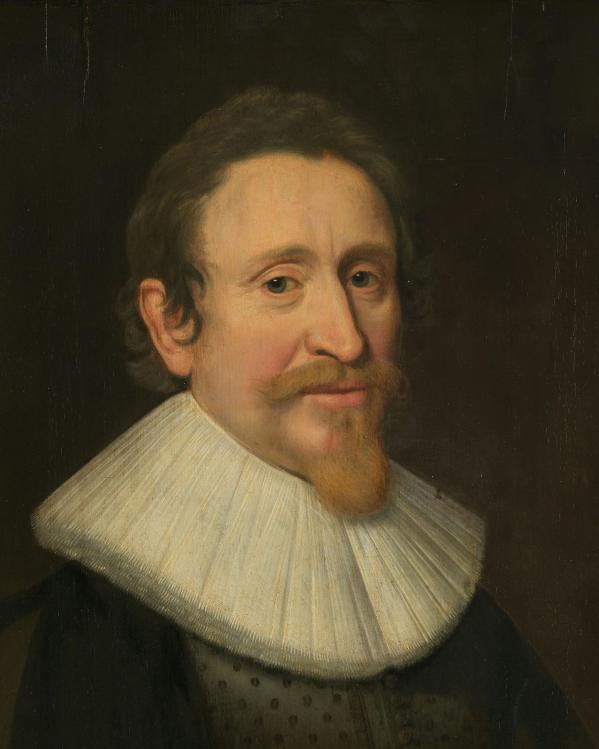 een portret van Hugo de Groot