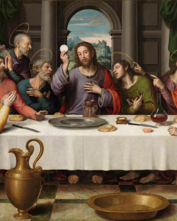 Een schilderij van Het Laatste Avondmaal