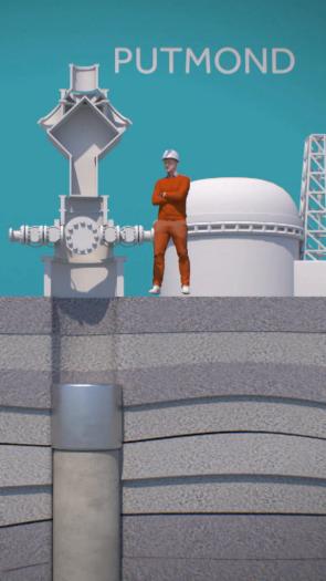 een illustratie van het dichtmaken van een gasput