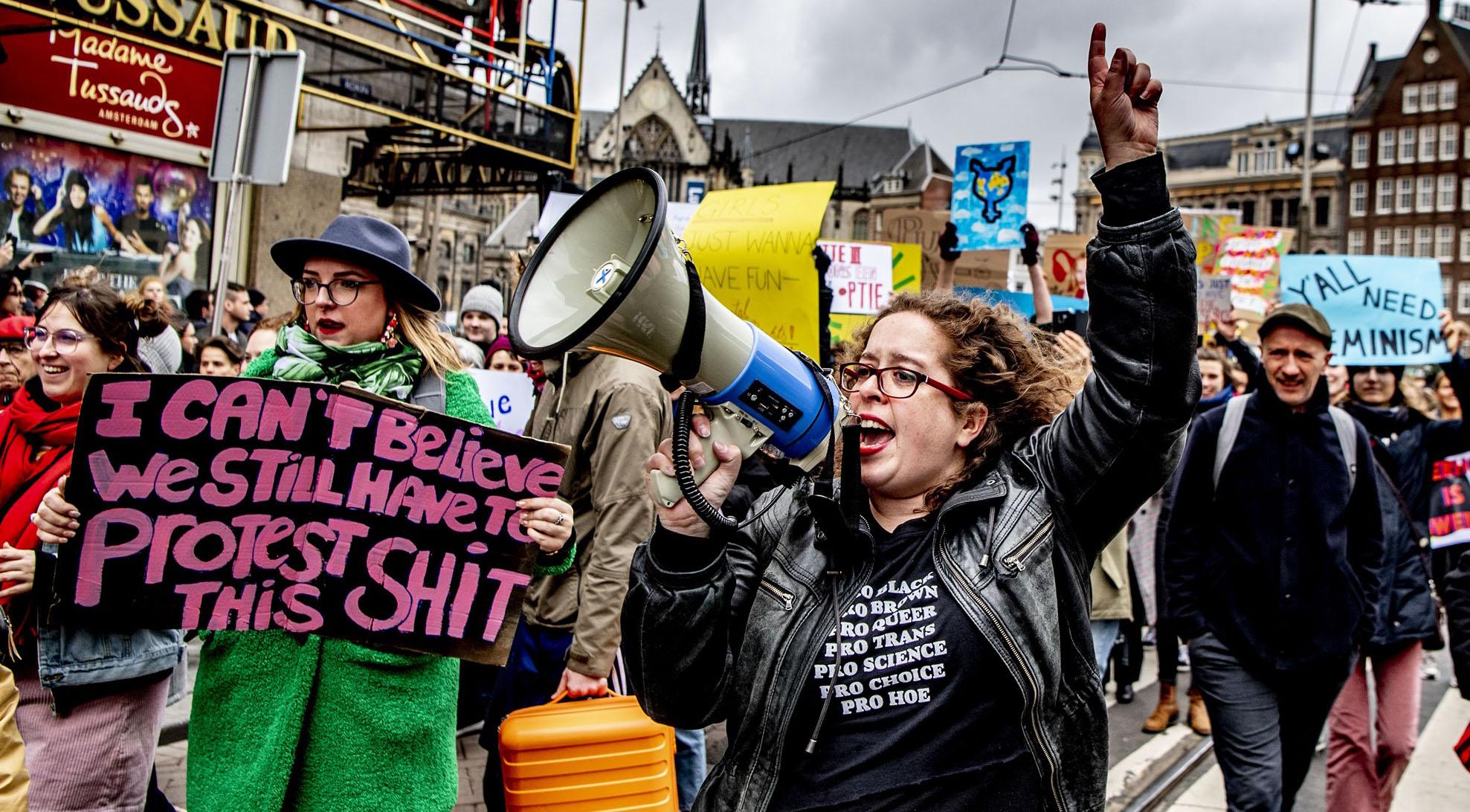 demonstratie tijdens de Women's March
