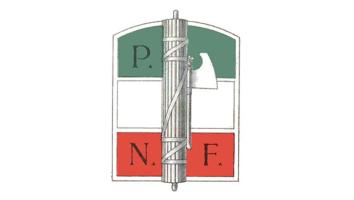 het logo van de Nationale Fascistische Partij in Italië