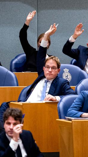 politici stemmen over een wetsvoorstel