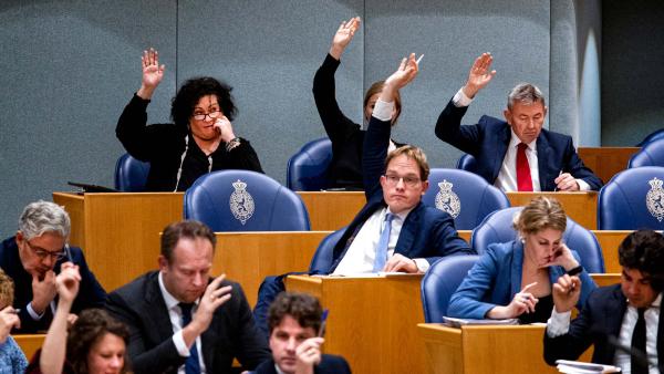 politici stemmen over een wetsvoorstel