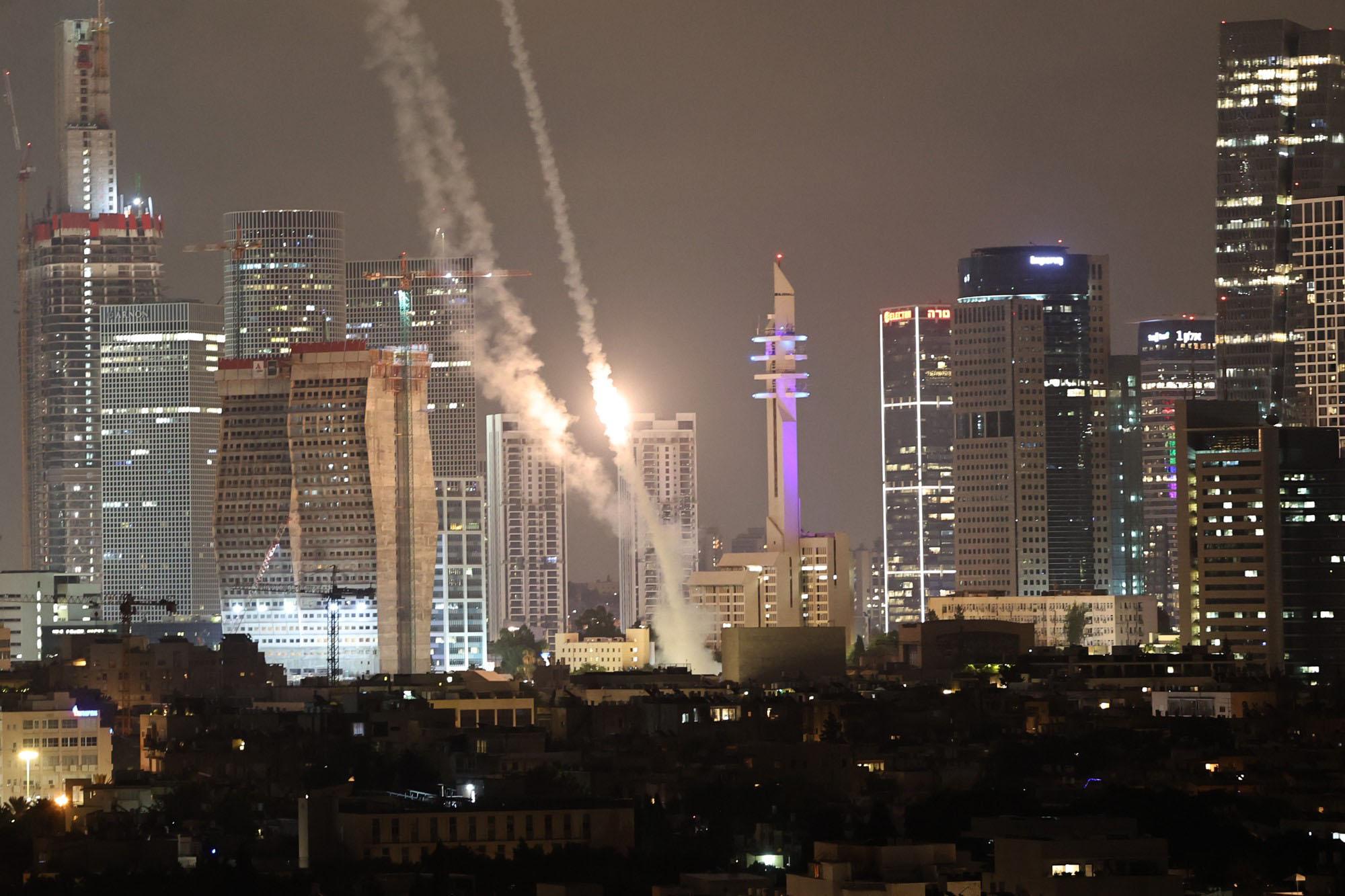 de Iron Dome houdt Iraanse raketten tegen