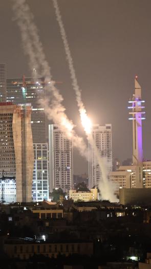 de Iron Dome houdt Iraanse raketten tegen