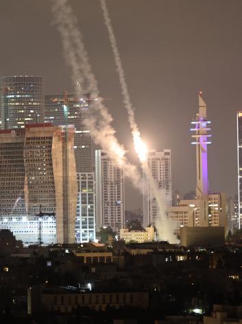 de Iron Dome houdt Iraanse raketten tegen