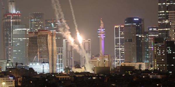 de Iron Dome houdt Iraanse raketten tegen