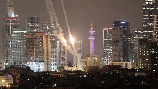 de Iron Dome houdt Iraanse raketten tegen