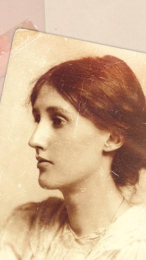 Een portretfoto van Virginia Woolf.