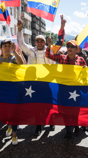 Venezolanen protesteren tegen de gevangenneming van Maduro 
