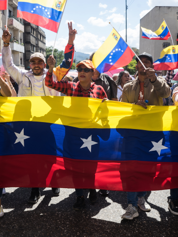 Venezolanen protesteren tegen de gevangenneming van Maduro 