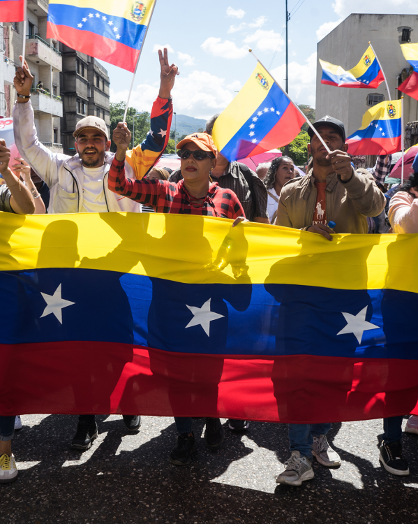 Venezolanen protesteren tegen de gevangenneming van Maduro 