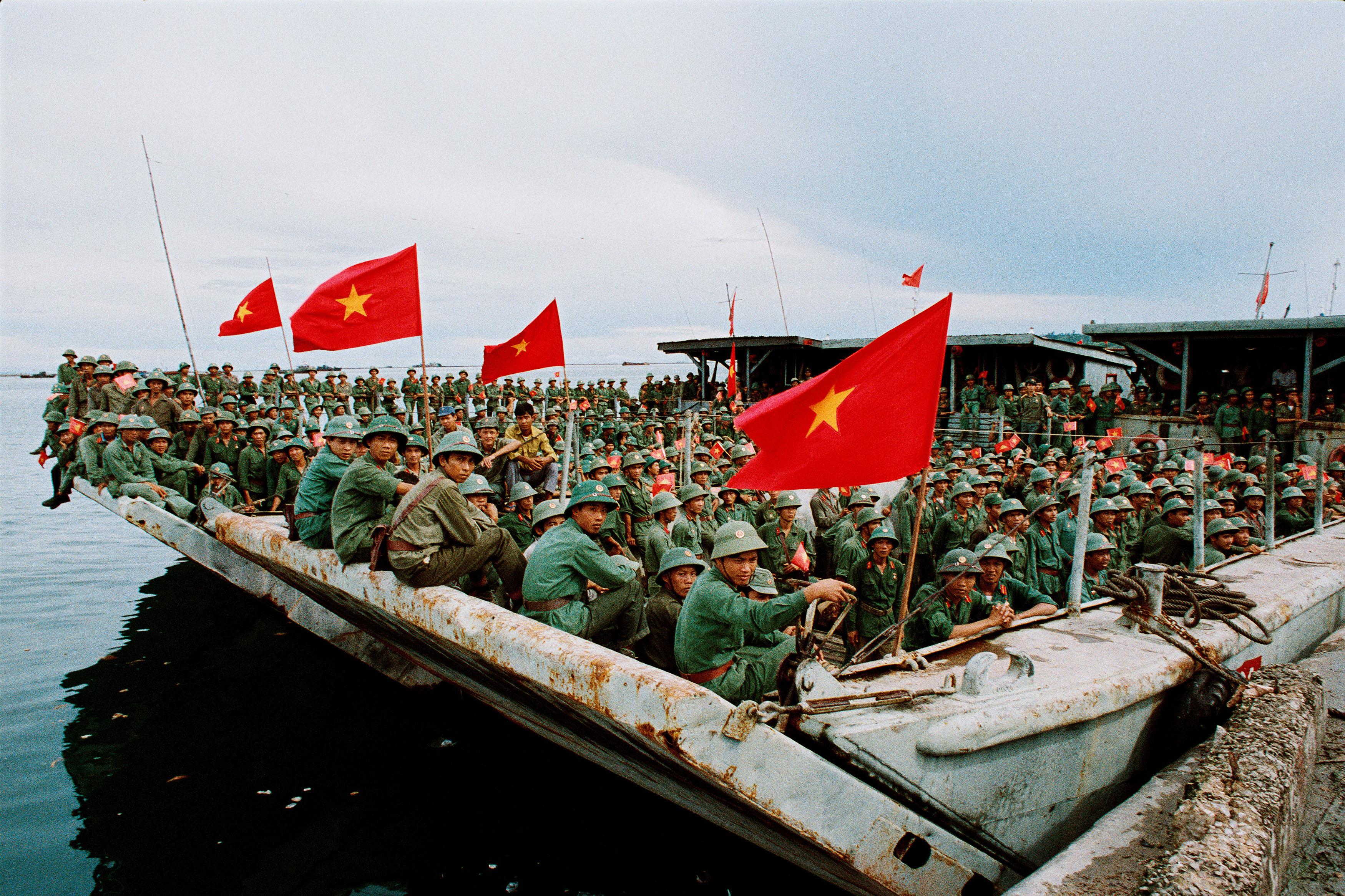 Een groep Vietnamese soldaten.