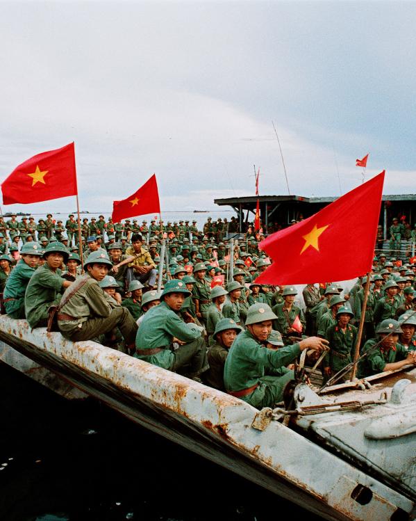 Een groep Vietnamese soldaten.