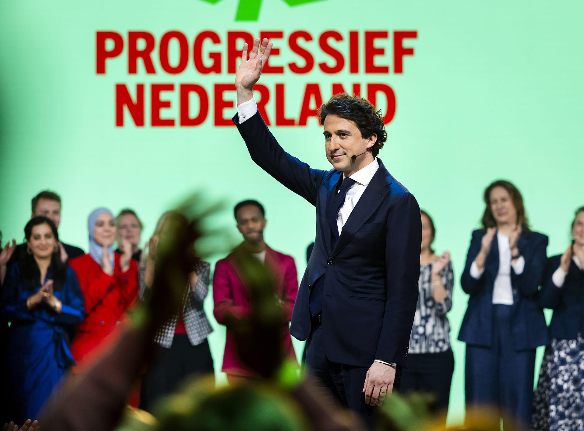 Jesse Klaver tijdens de lancering van partij Pro.