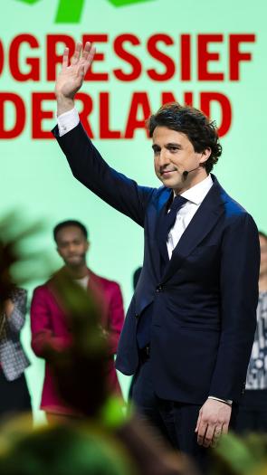 Jesse Klaver tijdens de lancering van partij Pro.