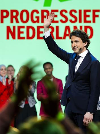 Jesse Klaver tijdens de lancering van partij Pro.