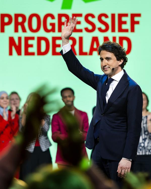 Jesse Klaver tijdens de lancering van partij Pro.