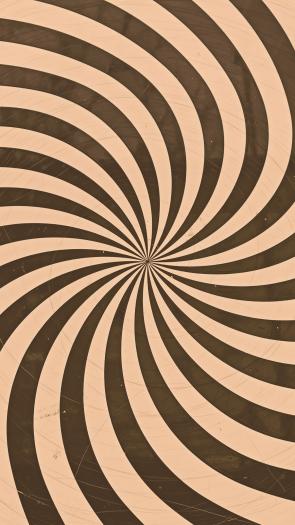 Optische illusie van een zwart-wit spiraal