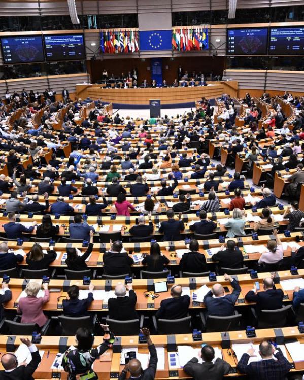 vergaderzaal van het europees parlement