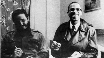 Malcolm X en Fidel Castro
