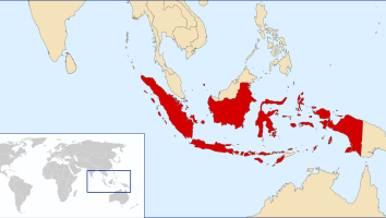 positie van indonesië op de wereldkaart