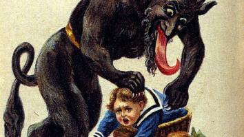 Krampus, de knecht van Sint Nicolaas in de Alpen