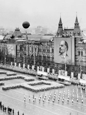 militaire parade in de Sovjet-Unie